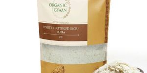 White Organic Flattened Rice Poha