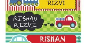 Vehicles Waterproof Stickers - Rectangular