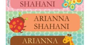 Woodland Waterproof Stickers - Rectangular