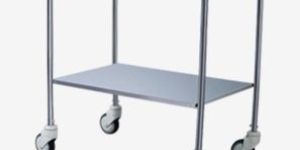 Two Shelf Stainless Steel Instrument Trolley