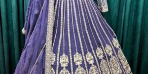 Purple Ladies Georgette Lehenga