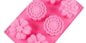 Three Floral Designs Silicone Mould 75 Grams