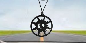 Sun And Moon Car Mirror Hanging Ornament
