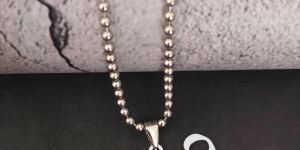 Text Letter Mens Pendant