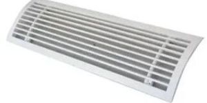 White Air Curved Duct AC Aluminium Grill