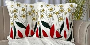 (Set of 2)Elegant Premium Cushion Covers for Luxurious Home Decor Design009