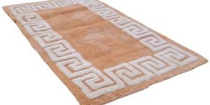 Skin Beige and Ivory Tufted Carpet for Living Room Ultra Soft Microfiber Carpet