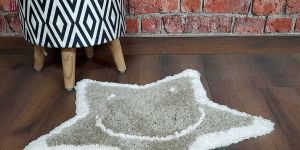 Soft Microfiber Carpet for Kids Star