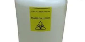 Natural HDPE Polysharps 10 Litre Plastic Medical Sharps Collector