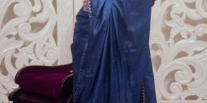 Vindya Royal Blue Designer Pure Silk Saree