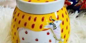 Pichwai Dry Fruits Metal Dibbi