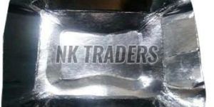 6 Inch Square Silver Paper Plate