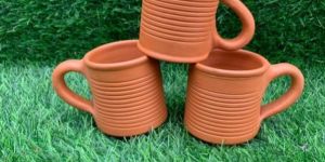 Terracotta Clay Tea Cup Set