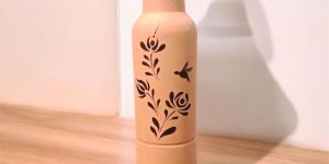 Terracotta Hand Painted Water Bottle