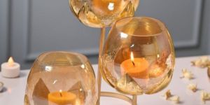 Three T Light Candle Holder