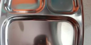 Stainless Steel Compartment Plates