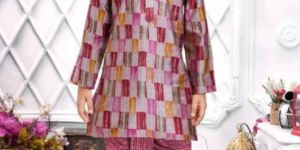 0-5 Years Boys Maroon Dhoti Kurta Set