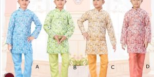 Boys Rayon Kurta Pyjama Set