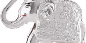 Silver Plated Elephant