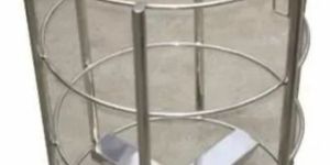 Stainless Steel Round Linen Trolley