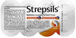 Strepsils Orange Medicated Throat Lozenges