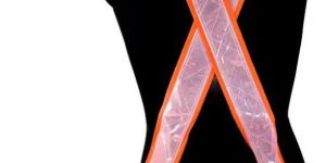 O1 FSPRO Orange Safety Reflective Cross Belt