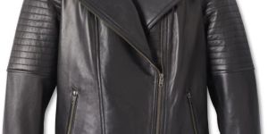 Ladies Black Leather Jacket