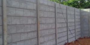 6 Feet Cement Industrial Boundary Wall