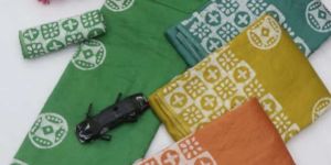 Batik Print Cotton Saree