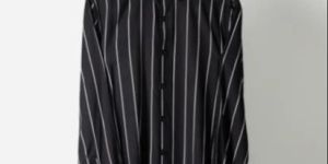 Mens Full Sleeves Striped Rayon Shirt