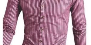 Mens Striped Full Sleeves Cotton Shirt