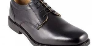 Mens Leather Black Upper Shoes