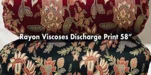Rayon Viscose Discharge Printed Kurti Fabric