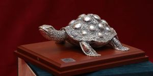 999 Pure Silver Tortoise Statue
