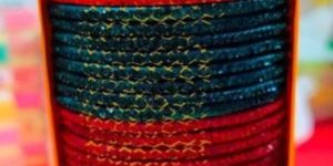 Multicolor Ladies Party Wear Lac Bangle Set