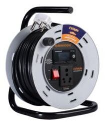 reel 15mtr single socket round energy meter extension