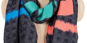 Woven Loved Letters Scarf Cozy and Stylish Textured Wrap