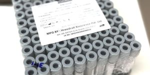 Blood Collection Flouride Tube with Double Safety Caps