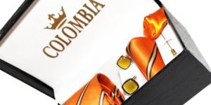 Orange Striped Necktie Set