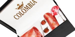 Peach Paisley Necktie Set