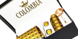 Yellow Check Necktie Set