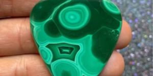 Natural Oval Malachite Gemstone
