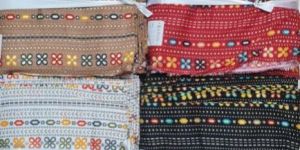 Rayon Foil Print Fabric