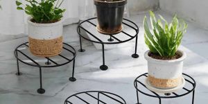 Round Flower Plant Stand