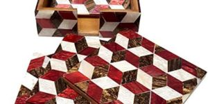 Square Resin Coaster Set