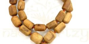 Big Original Tumble Tulsi Wood Neck-Beads Mala-Necklace