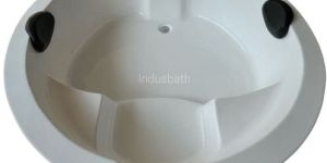 5 Feet Round Acrylic Bathtub