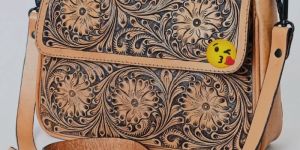 Crossbody for Women Sling Hand Tooling and Carving Bag