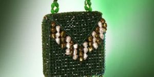 Ladies Emerald Green Cerci Mini Hand Bag