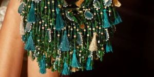 Ladies Green Sienna Boat Hand Bag